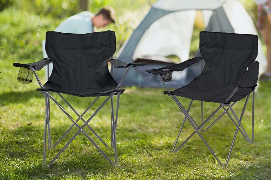 Set van 2 inklapbare campingstoelen