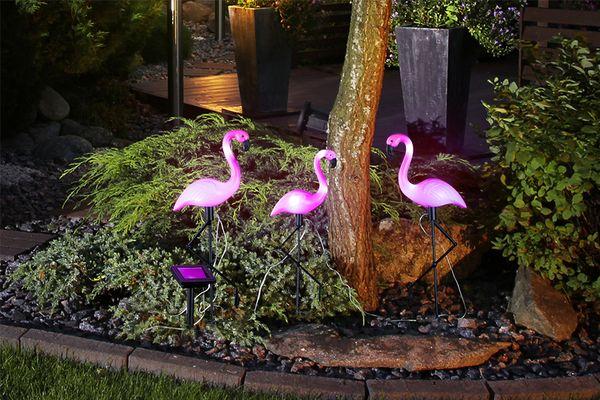 Flamingo solar lampjes (set van 3)