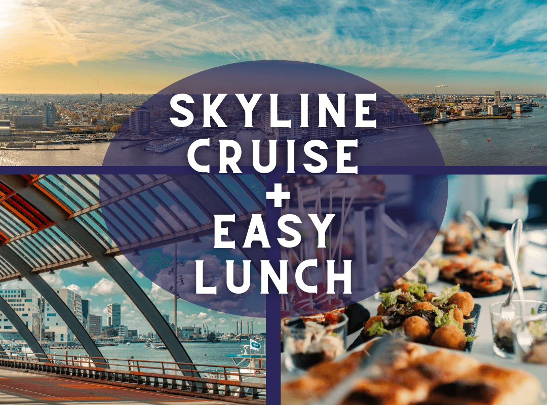 Amsterdam Skyline Cruise met lunch (optioneel)