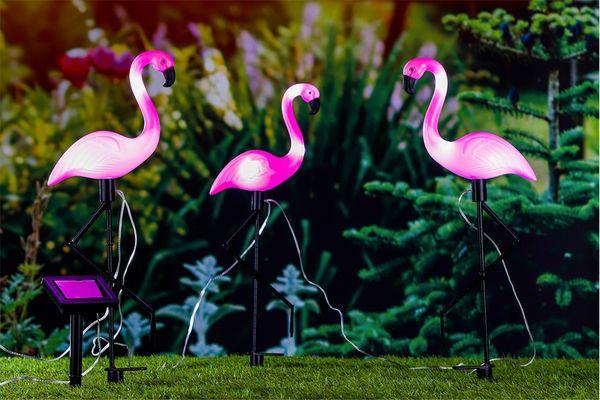 Flamingo solar lampjes (set van 3)