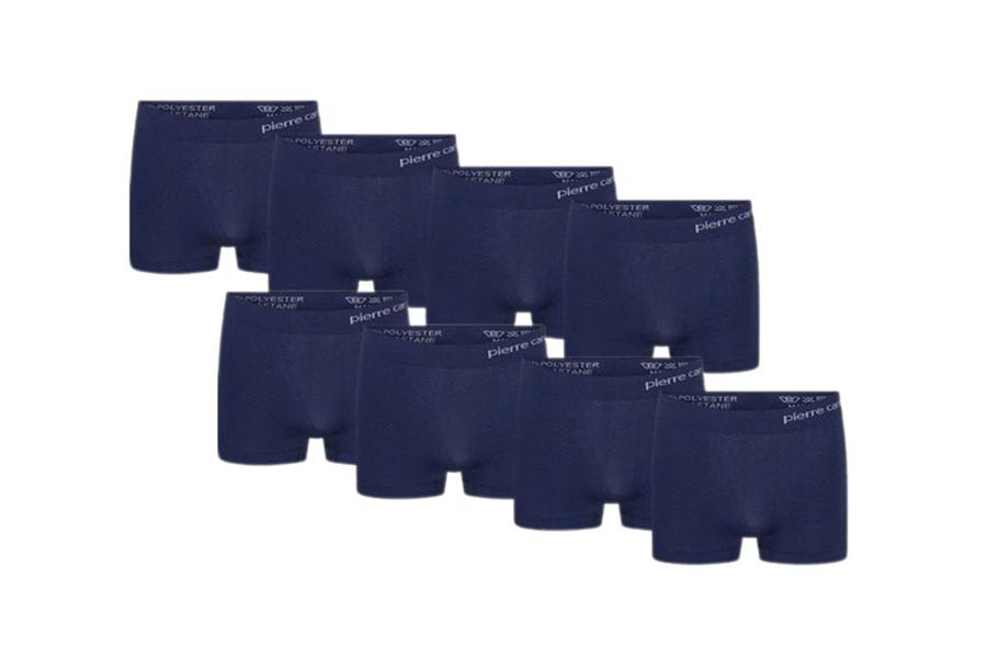 8 paar blauwe boxershorts van Pierre Cardin