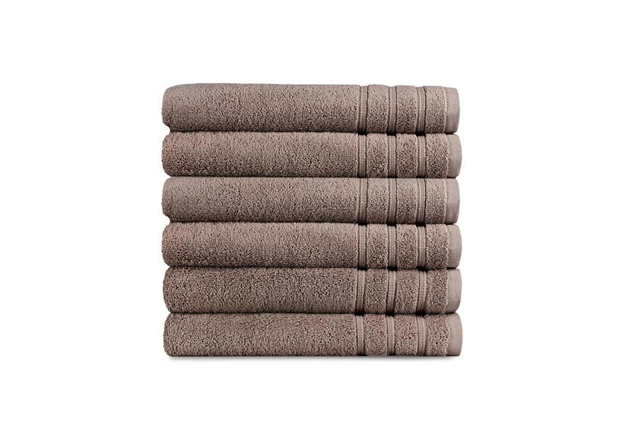Set van 6 luxe handdoeken (keuze uit 4 kleuren)
