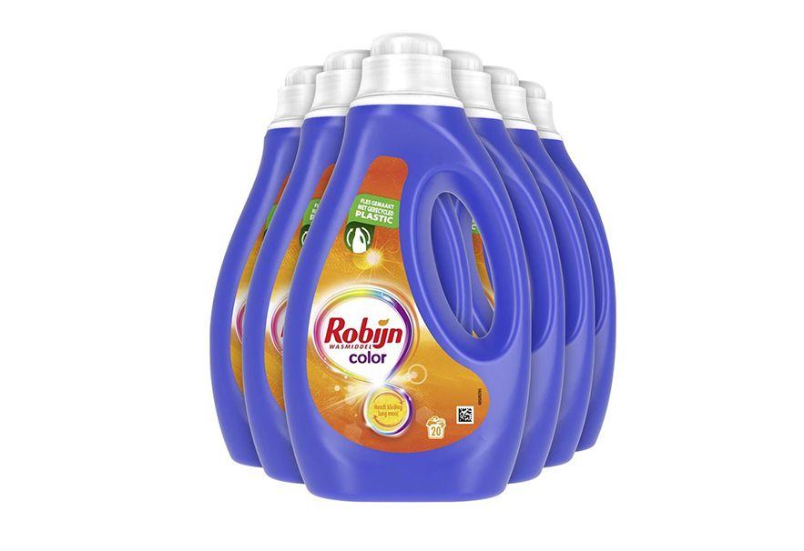 6 flessen Robijn Color-vloeibaar wasmiddel (1 L)