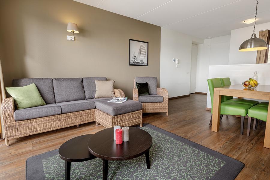 Center Parcs De Eemhof in Zeewolde - Waterfront VIP Appartement  incl. privé sauna en bubbelbad (4 - 6 p.)
